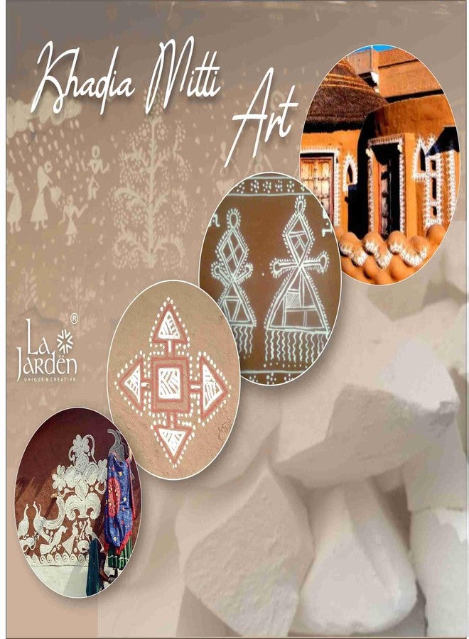 La Jarden® Khadia Mitti 450g for Mandana | Alabaster Natural White Clay for Festival Decoration Diwali | Gyaras Mandana Making Material on Floor | Wall Painting & School Projects | Ready-to-Use Pack - Image 4
